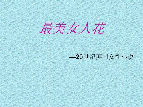 20世纪英国女性小.ppt