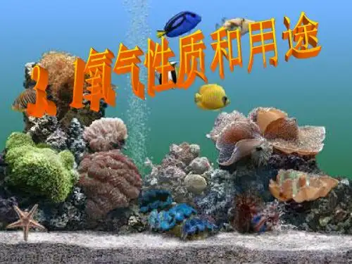 3.1 氧气的性质和用途 课件