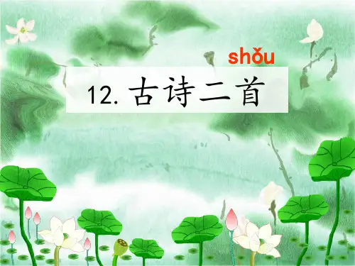 部编版语文一年级下册12《古诗二首(池上、小池)》课件