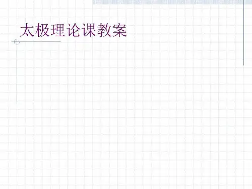 太极拳的起源及发展ppt课件