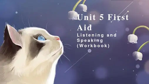 人教版高二英语 选择性 必修第二册Unit5  Listening and Speaking课件