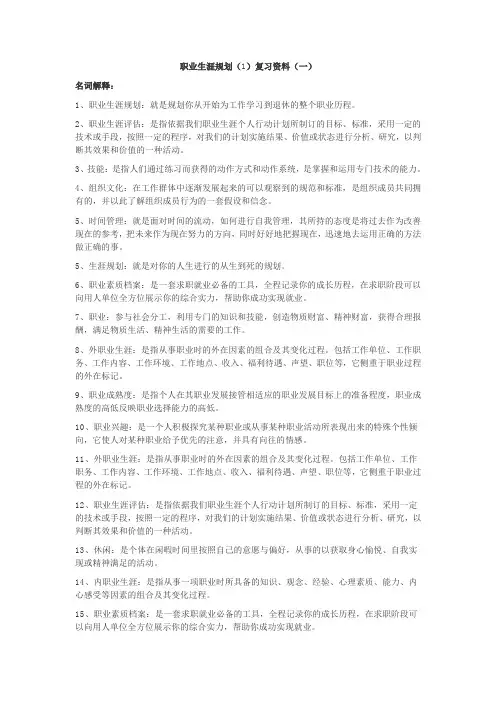 职业规划1,2,3