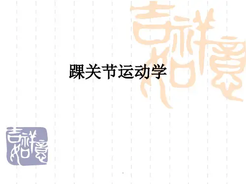 《踝关节运动学》