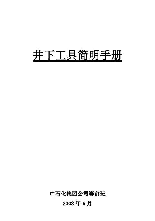 井下作业工具手册【修改后】