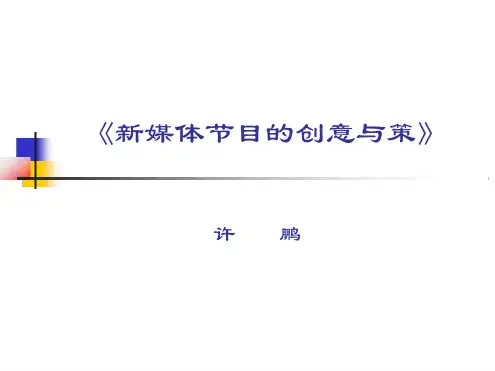 《新媒体产品的创意与策划》.ppt