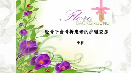 胫骨平台骨折的护理PPT课件
