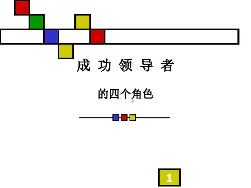 成功领导者的四个角色PPT课件