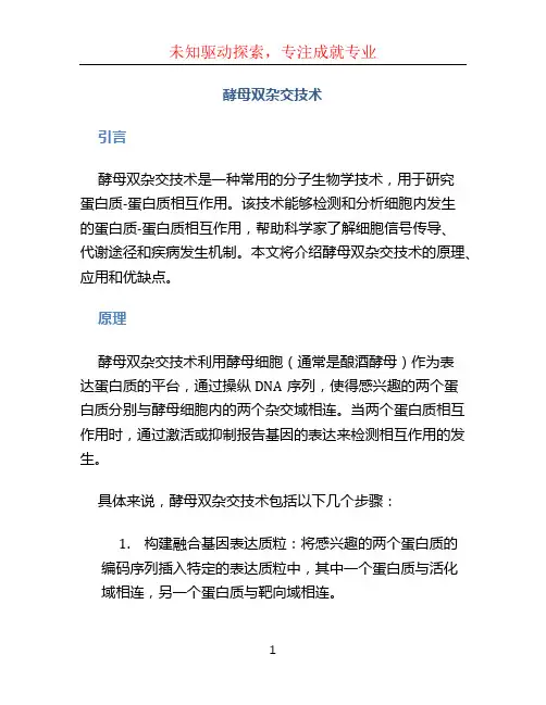 酵母双杂交技术