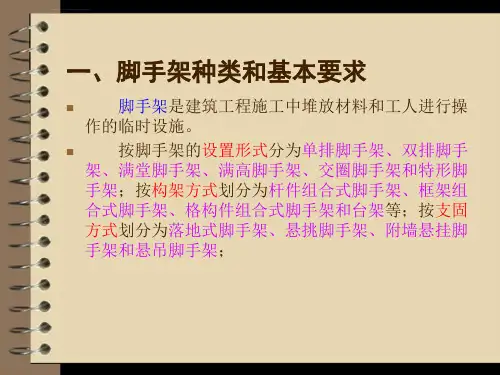 悬吊式脚手架ppt课件