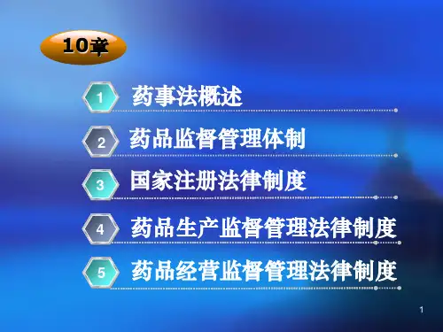 研究生 药事管理课程01PPT课件