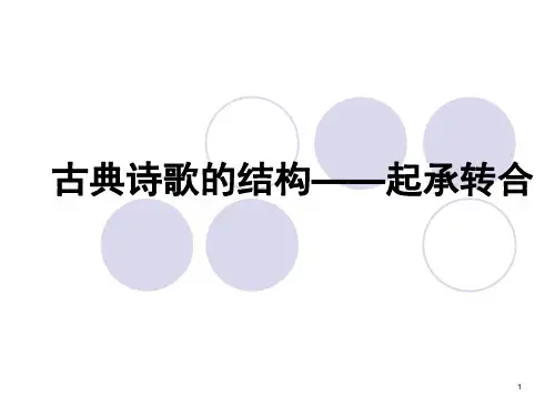 古典诗歌的结构——起承转合PPT