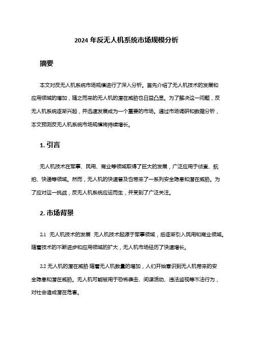 2024年反无人机系统市场规模分析
