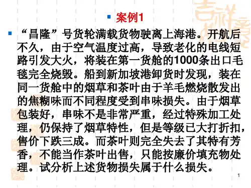 货物运输保险案例.