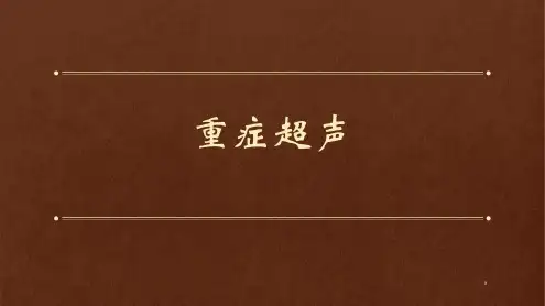 重症超声概述心演示-2023年学习资料