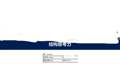 结构思考力 -培训