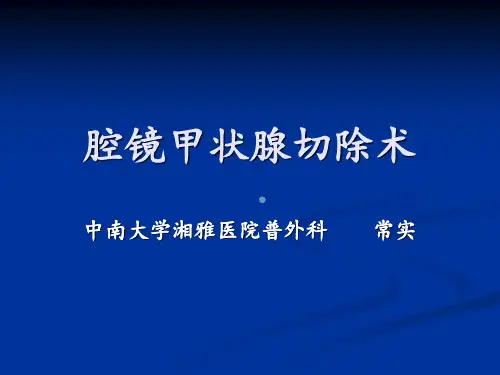 腔镜下甲状腺手术ppt课件