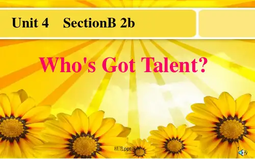 人教版英语八年级上Unit4-Who's-Got-Talentppt课件