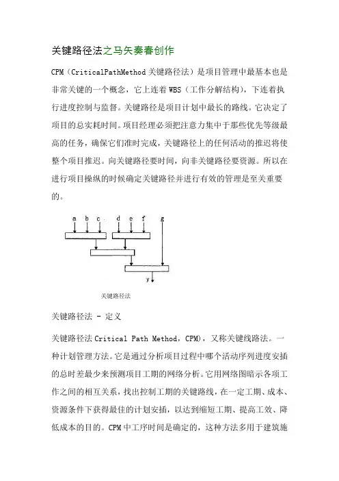 关键路径(自己整理,理解简单易掌握)