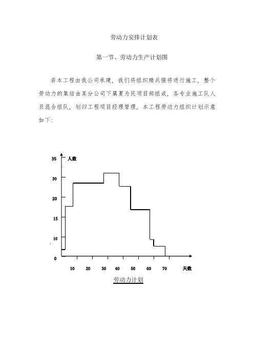 劳动力安排计划表