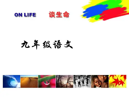 谈生命-(完美版)ppt