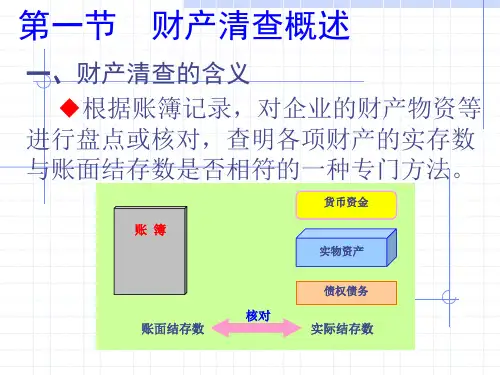 第八章财产清查ppt课件