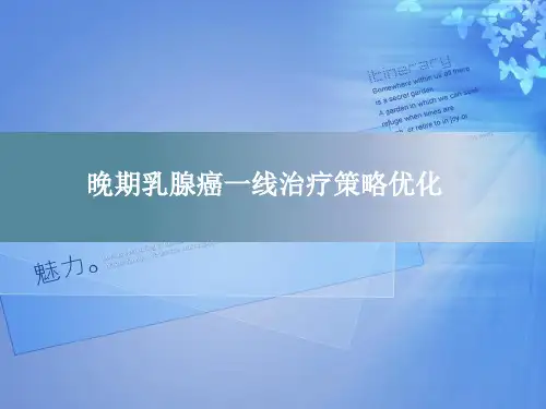 乳腺癌最新讲座PPT课件