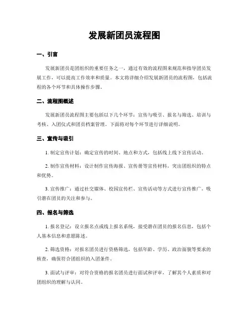 发展新团员流程图