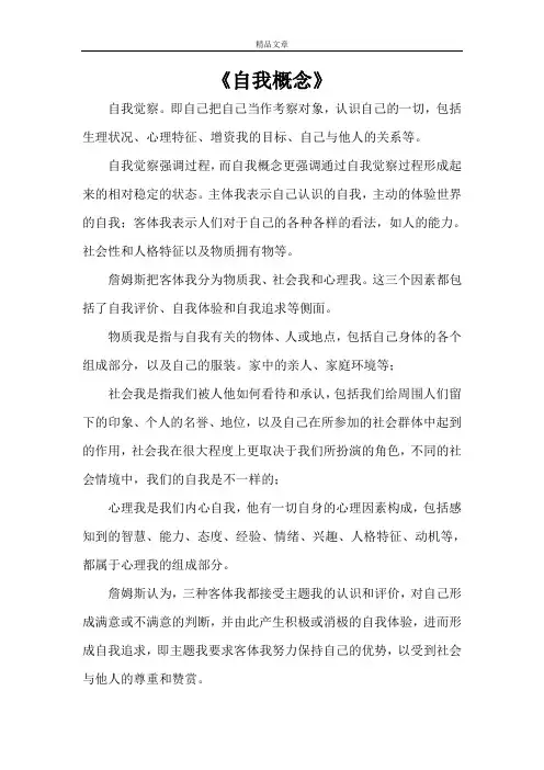 《自我概念》