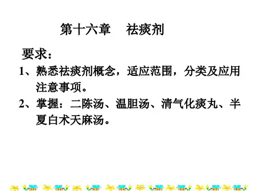 方剂学 祛痰剂