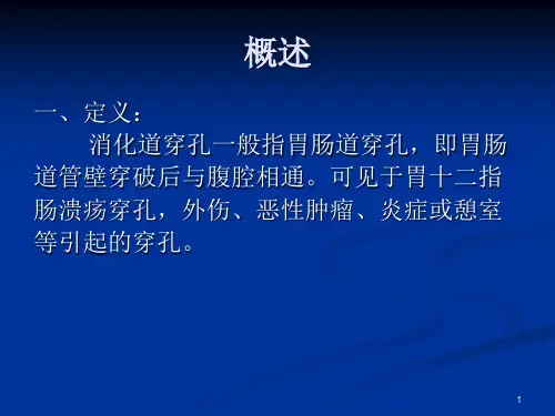 消化道穿孔PPT课件