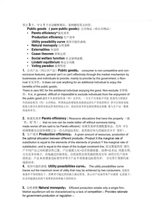 公共经济学复习要点.doc