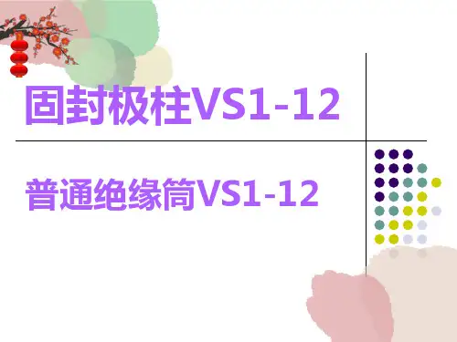 固封极柱VS1-12和普通绝缘筒VS1-12