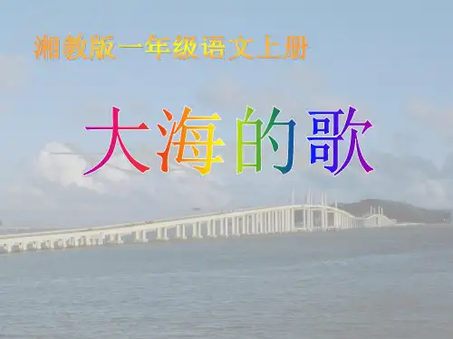《大海的歌》PPT课件