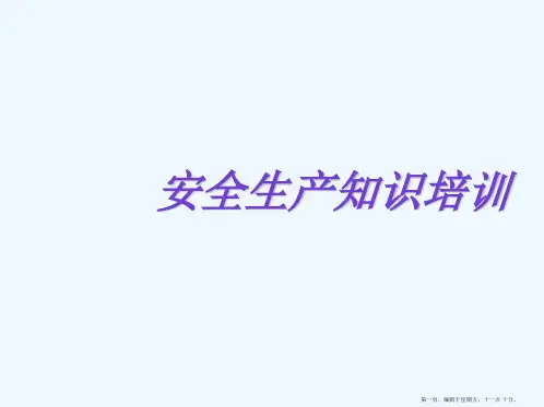 2017水泥厂安全生产知识培训课件