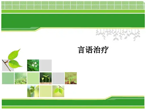 言语治疗ppt课件