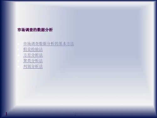 市场调查数据分析ppt课件