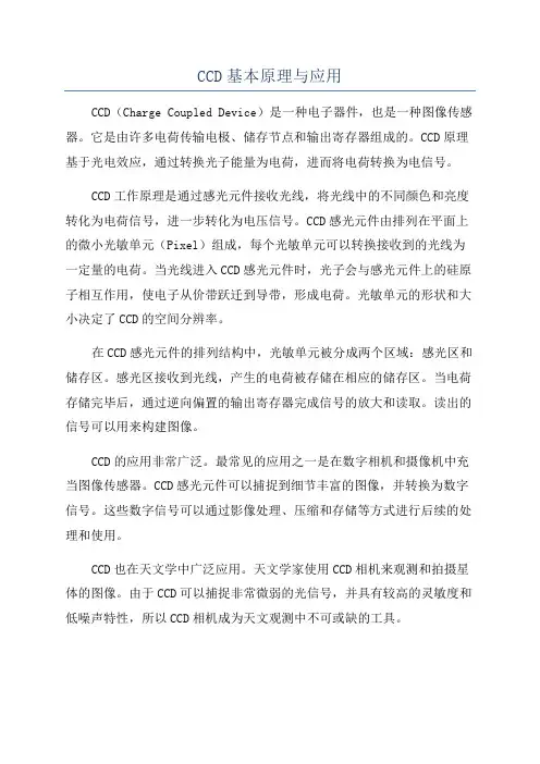 CCD基本原理与应用