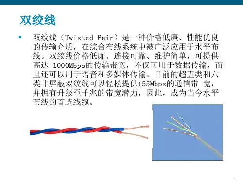 双绞线讲解ppt课件