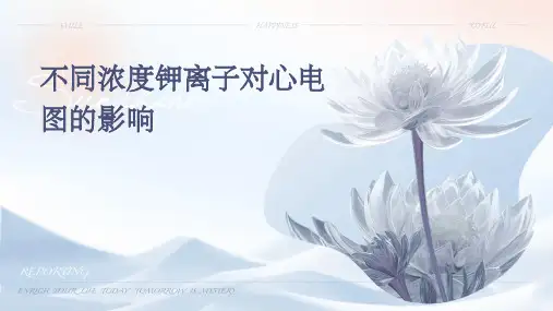 不同浓度钾离子对心电图的影响