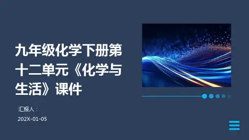 九年级化学下册第十二单元《化学与生活》课件