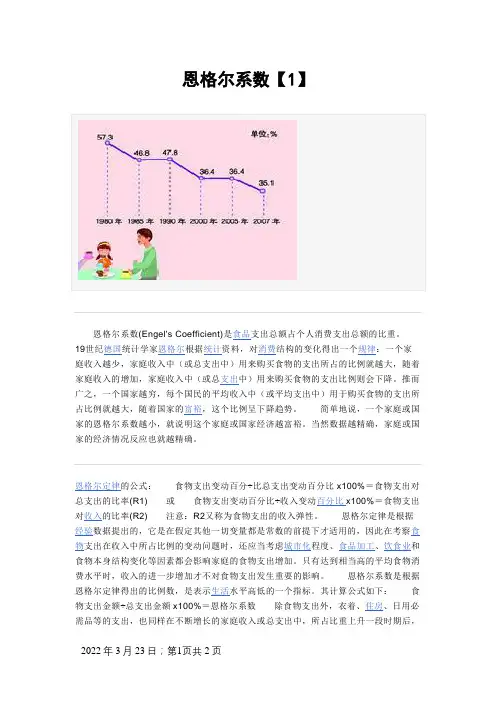 恩格尔系数小常识