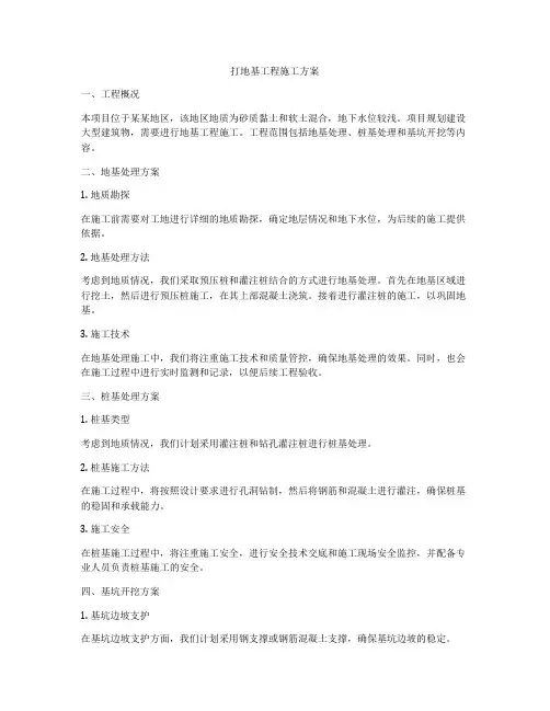 打地基工程施工方案