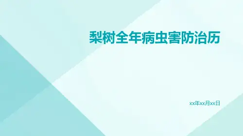 梨树全年病虫害防治历
