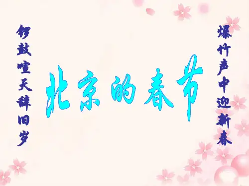 1.《北京的春节》教学课件(共30张PPT)