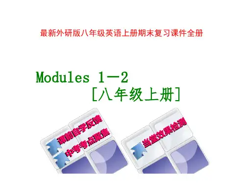 外研版八年级英语上册期末复习课件全册
