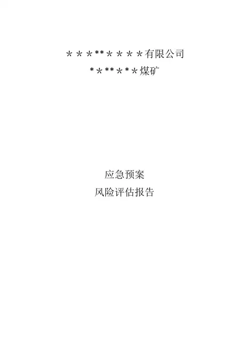 应急预案风险评估
