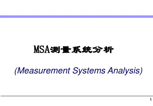 MSA我的讲义