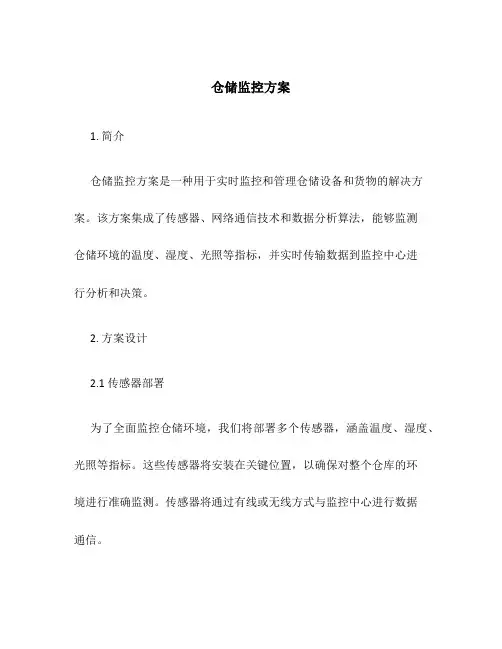 仓储监控方案