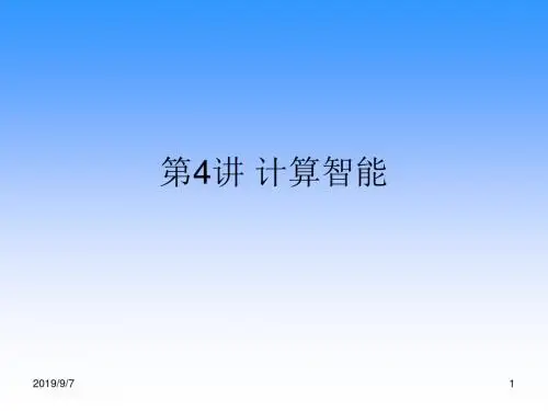 第4讲计算智能