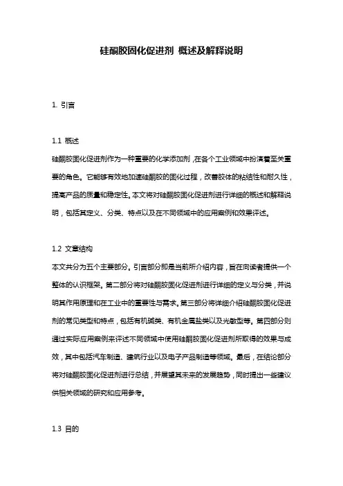 硅酮胶固化促进剂_概述及解释说明